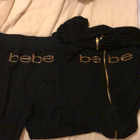 black and gold sweatsuit